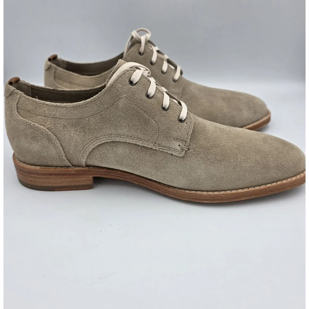 Cole Haan C29705 Mens Feathercraft Grand Oxfords Tan Beige Suede Size 9 M